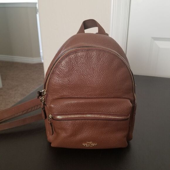 Coach Leather Mini Backpack - Picture 1 of 8